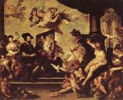 Luca Giordano Rubens Painting an Allegory of Peace France oil painting artist
